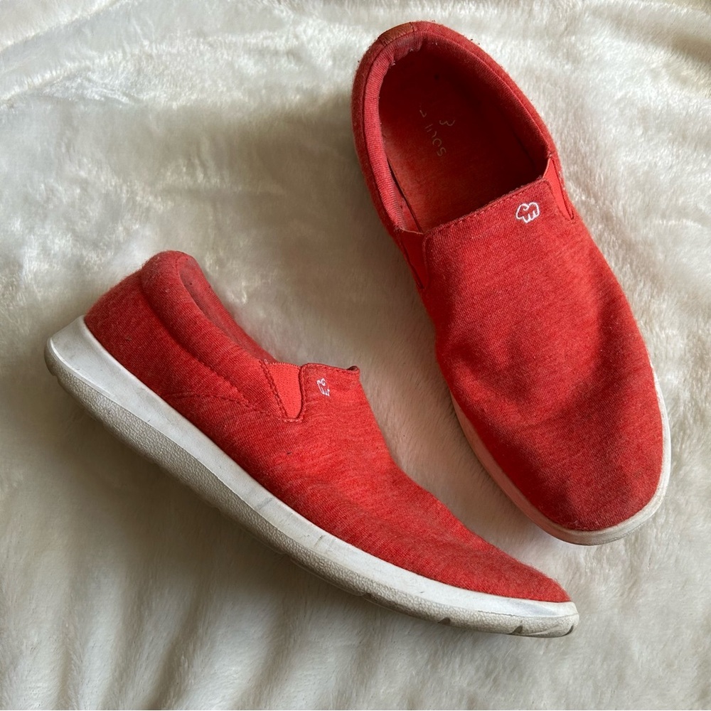 Merinos australian merino wool classic slip on shoes womens 9 coral orange